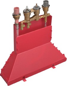 Скрытая часть смесителя для ванны с термостатом на 4 отверстия, монтаж на борт ванны Hansgrohe Ecostat 15460180