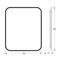 Зеркало с окантовкой Defesto Aura 50x60, LED подсветка, без выключателя, тёплый белый свет DF 2973