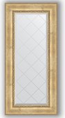 Зеркало Evoform Exclusive-G 620x1320 с гравировкой, в багетной раме 120мм, состаренное серебро с орнаментом BY 4084