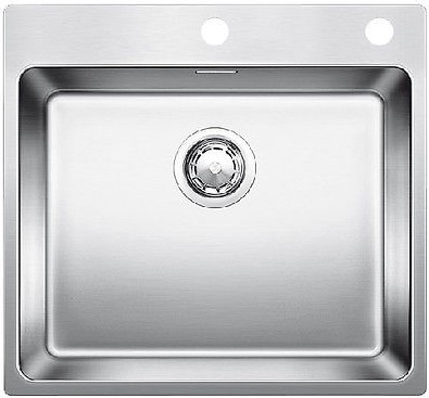 Кухонная мойка без крыла, с клапаном-автоматом, нержавеющая сталь полированная Blanco Andano 500-IF/A 519556