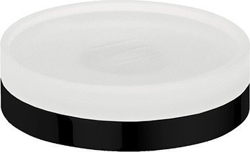 Мыльница Colombo Nordic, настольная, матовое стекло, чёрный матовый B5240.NM-VAN