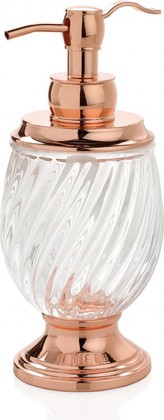 Диспенсер для жидкого мыла Andrea House Luxe Glass and Copper BA16104