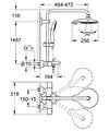 Душевая система для ванны Grohe POWER&SOUL System 190 с термостатом, хром 27913000