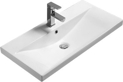 Раковина накладная Velvex 9696, 800x390, керамика 9696-80