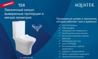 Унитаз напольный Aquatek Тея, 650х340х830, безободковый Tornado AQ2701T-00