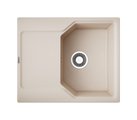 Кухонная мойка Omoikiri Yonaka 61-SA, с крылом, Artgranit, бежевый 4993639