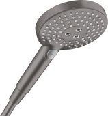 Лейка для душа Hansgrohe Raindance Select S120 3jet, EcoSmart, шлифованный чёрный хром 26531340