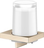 Дозатор для жидкого мыла Keuco Edition 11 настенный, 180мл, хрустальный стакан, шлифованная бронза 11152 039000