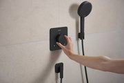 Шланговое подсоединение Hansgrohe FixFit Fine Q, с клапаном обратного тока, матовый чёрный 28884670