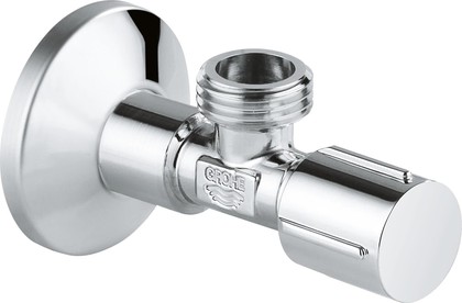 Угловой вентиль Grohe, 1/2x1/2" универсальный, для подключения смесителей, хром 22043000