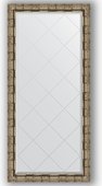 Зеркало Evoform Exclusive-G 730x1550 с гравировкой, в багетной раме 73мм, серебряный бамбук BY 4265