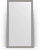 Зеркало Evoform Definite Floor 1110x2010 пристенное напольное, в багетной раме 90мм, чеканка серебряная BY 6021