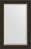 Зеркало Evoform Definite 540x840 в багетной раме 71мм, чёрное дерево с золотом BY 3924