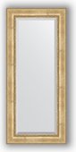 Зеркало Evoform Exclusive 720x1620 с фацетом, в багетной раме 120мм, состаренное серебро с орнаментом BY 3584