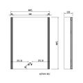 Шкаф зеркало для ванной Aquatek боковая подсветка, 600x800x133 AQ7609-MLC