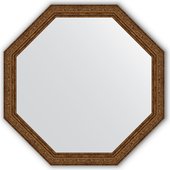 Зеркало Evoform Octagon 704x704 в багетной раме 57мм, виньетка состаренная бронза BY 3696