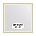 Зеркало Evoform Definite 600x600 в багетной раме 37мм, состаренное серебро BY 0610