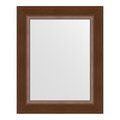 Зеркало Evoform Definite 420x520 в багетной раме 65мм, орех BY 1351