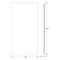 Зеркало с фацетом Defesto Glow 50x100, LED подсветка, без выключателя, тёплый белый свет DF 2515