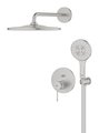 Набор для душа скрытого монтажа Grohe Essence Rainshower Mono 310, смеситель, верхний и ручной душ, суперсталь 25287DC0