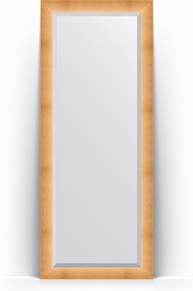 Зеркало Evoform Exclusive Floor 810x2010 пристенное напольное, с фацетом, в багетной раме 87мм, травлёное золото BY 6116