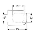 Сиденье для унитаза Geberit Smyle Square, SoftClose 500.237.01.1