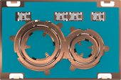 Смывная клавиша для унитаза Geberit Sigma21 двойной смыв, под плитку / красное золото 115.650.00.1