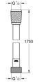 Шланг для душа Grohe Relexaflex, 1.75м, без индивидуальной упаковки, хром 45992001