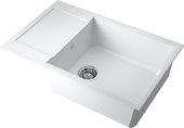 Кухонная мойка Omoikiri Sakaime 78-LB-WH оборачиваемая, Tetogranit, белый 4993903