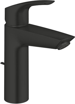 Смеситель для раковины Grohe Eurosmart M-Size, рычажный донный клапан, Matt Black матовый чёрный 233222433