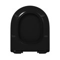 Сиденье для унитаза Haro Kano, быстросъёмное, микролифт, чёрный 542068