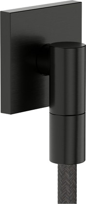 Шланговое подсоединение Hansgrohe FixFit Fine E, с клапаном обратного тока, шлифованный чёрный хром 28883340