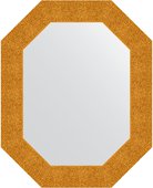 Зеркало Evoform Polygon 610x760 в багетной раме 90мм, чеканка золотая BY 7182