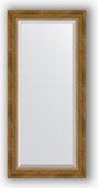 Зеркало Evoform Exclusive 530x1130 с фацетом, в багетной раме 70мм, состаренное бронза с плетением BY 3484