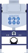 Инсталляция для подвесного унитаза Aquatek 800x500x150, с верхней или фронтальной кнопкой смыва INS-0000027
