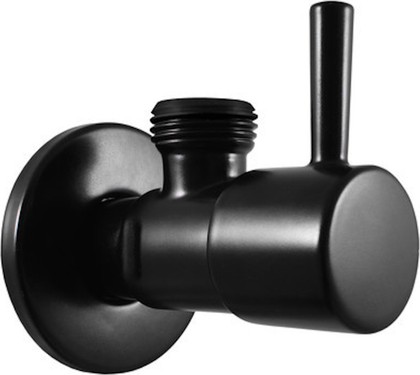Угловой вентиль RAV Slezak Stick, 1/2"x3/8", керамический, чёрный матовый RV0238CMAT