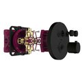 Комплект для душа AQUAme, встраиваемый, термостат, чёрный матовый AQM8405MB