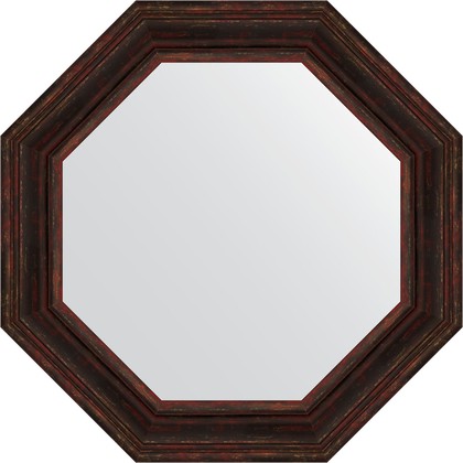 Зеркало Evoform Octagon 740x740 в багетной раме 99мм, темный прованс BY 7369