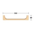 Поручень Keuco Edition 11, 322мм, латунь шлифованная 11107 250000
