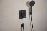 Шланговое подсоединение Hansgrohe FixFit Fine Q, с клапаном обратного тока, матовый чёрный 28884670