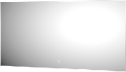 Зеркало с фацетом Defesto Glow 120x60, LED подсветка, сенсорный выключатель, тёплый белый свет DF 2518SH
