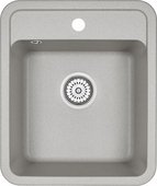 Кухонная мойка Granula Standart 4202, 420x500, кварц, Базальт 4202, БАЗАЛЬТ