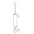 Туалетный ёршик Colombo Mini, подвесной, PVD, графит матовый B4007.GM