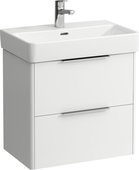 Тумба с раковиной Laufen Pro S 60x38см, подвесная, 2 ящика, белый глянцевый 4.0221.2.110.261.1+8.1895.9.000.104.1