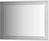 Зеркало Evoform Ledside 1200x900 в багетной раме со встроенным LED-светильником 32.5Вт, хром BY 2212