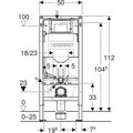 Инсталляция Geberit Duofix для подвесного унитаза, 112см, со смывным бачком скрытого монтажа Sigma 12см 111.950.00.6