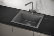 Кухонная мойка Granula Estetica ES-5804, 580x500, кварц, Графит 5804, ГРАФИТ