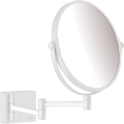 Косметическое зеркало Hansgrohe AddStoris, без подсветки, матовый белый 41791700