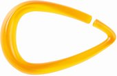 Кольца для шторы прозрачно-шафрановые Spirella DROP 1014718