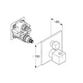 Смеситель для душа Kludi Decus встраиваемый, с термостатом, SLIM.BOX, белый матовый 548855375